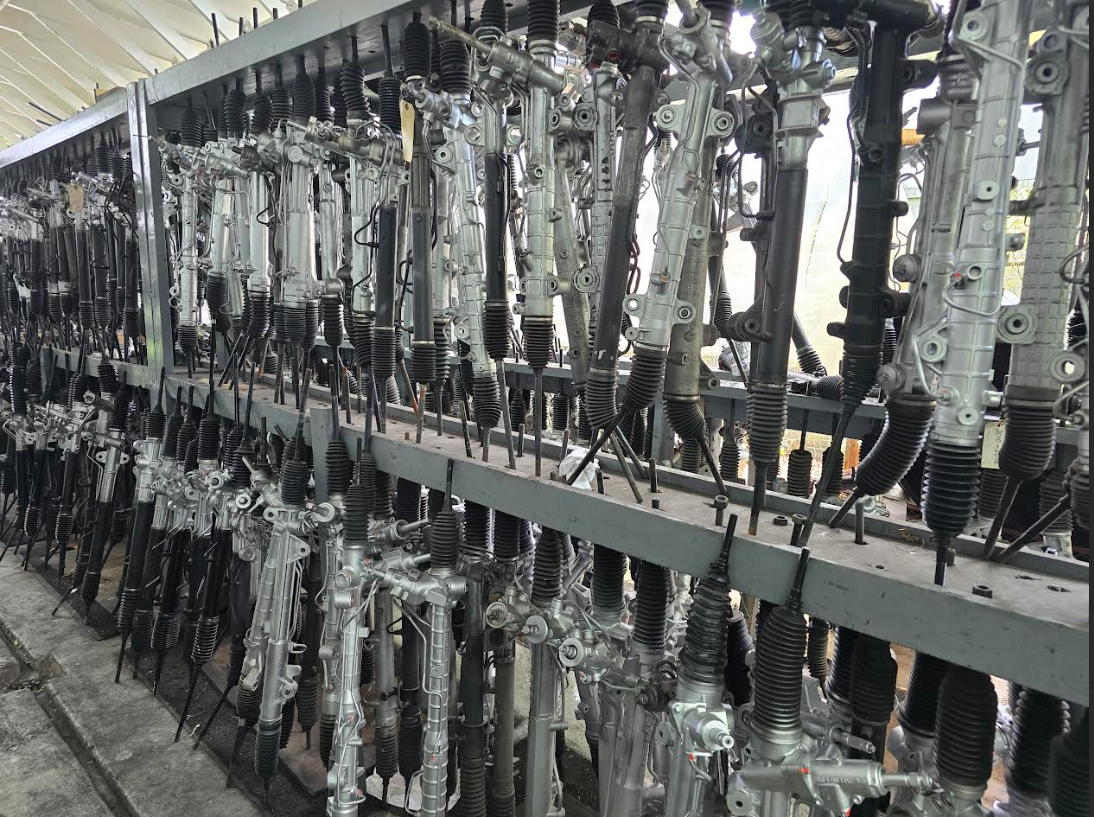 Inventory of remanufactured steering racks at SSP